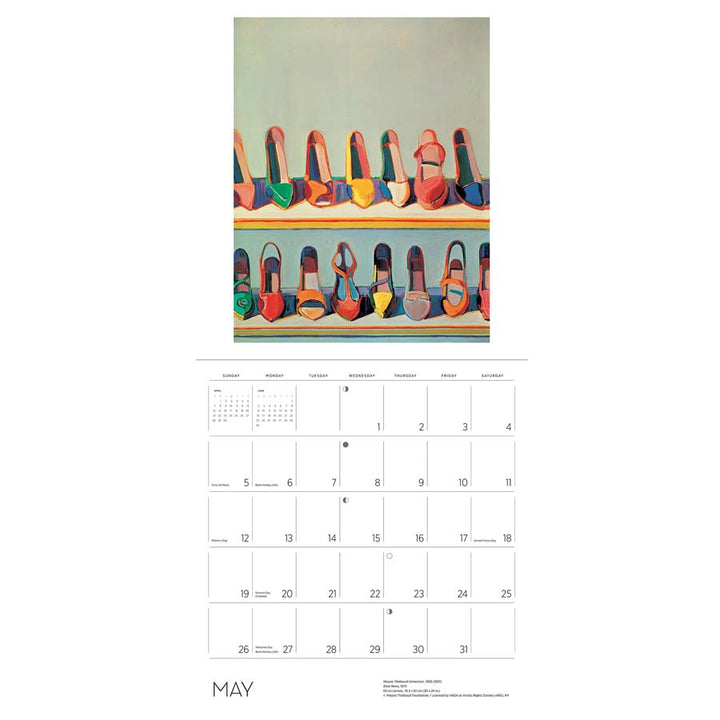Wayne Thiebaud 2024 Wall Calendar