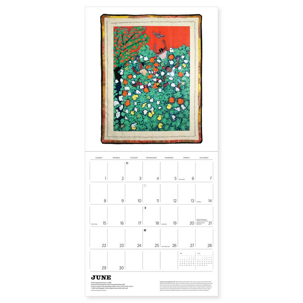 Faith Ringgold 2025 Wall Calendar