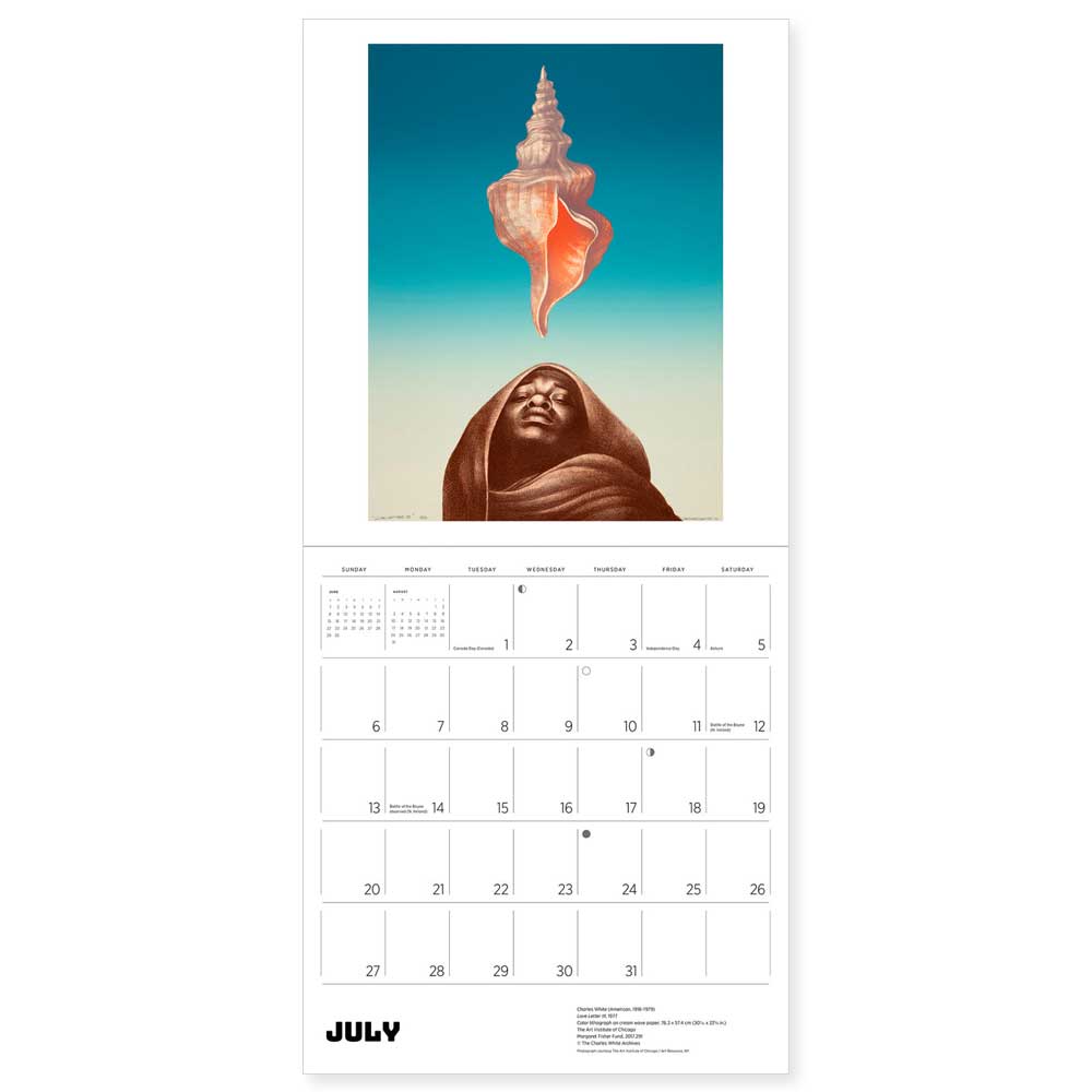 African American Art 2025 Wall Calendar