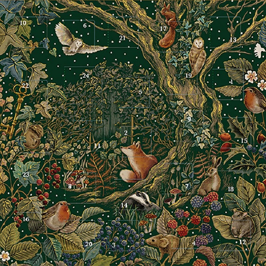 Secret Garden Advent Calendar Card