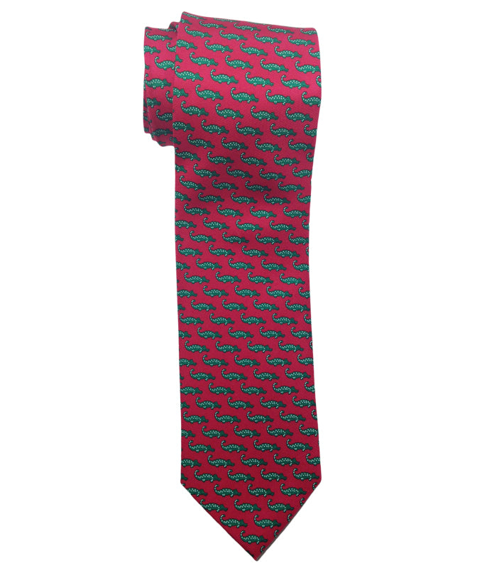 Mini Alligators Silk Tie