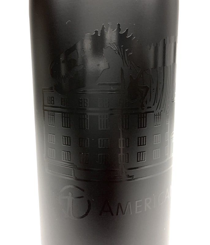 AMNH Black Tonal Water Bottle
