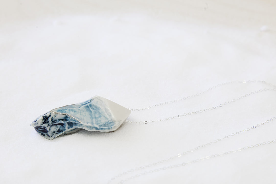 Porcelain Iceberg Necklace