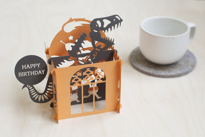 3-D American Museum of Natural History Birthday Card