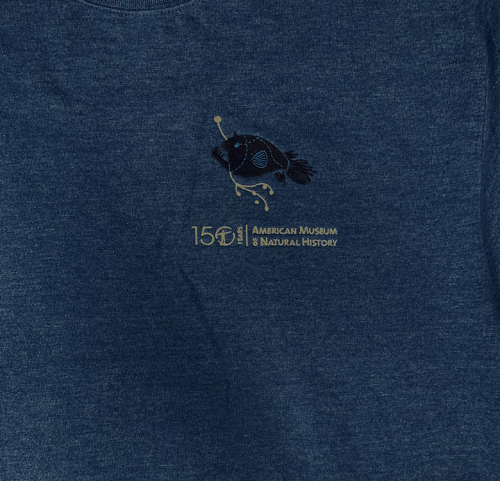 Adult Blue Embroidered Anglerfish Sweatshirt