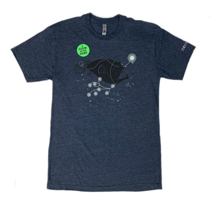 Adult Navy Glow-In-The-Dark Anglerfish T-Shirt