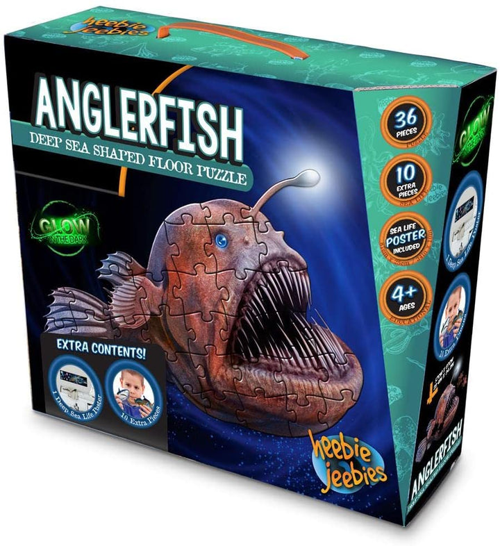 Large Glow-In-The-Dark Anglerfish Floor Puzzle
