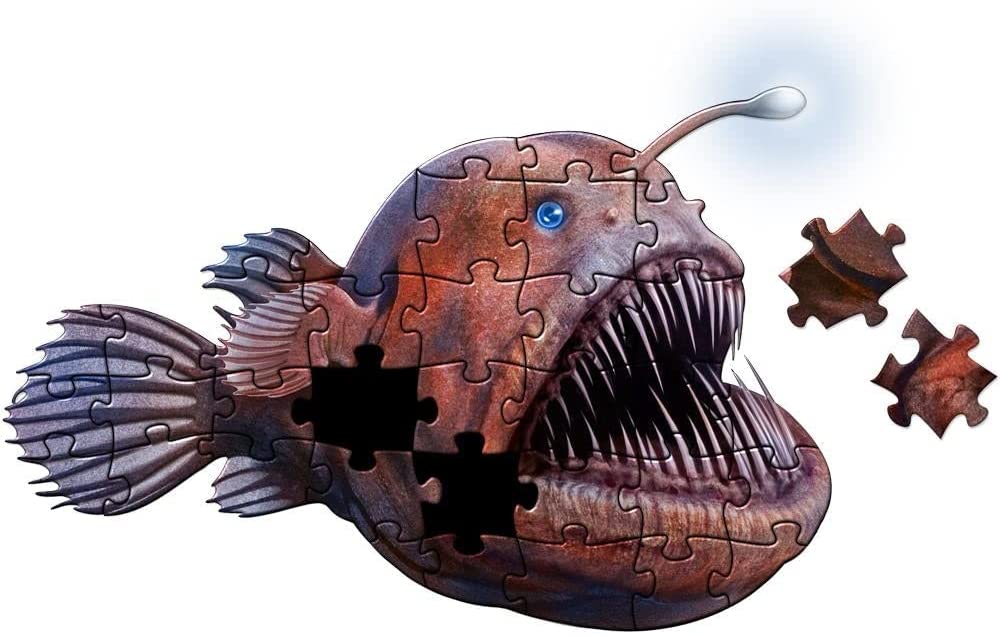 Large Glow-In-The-Dark Anglerfish Floor Puzzle