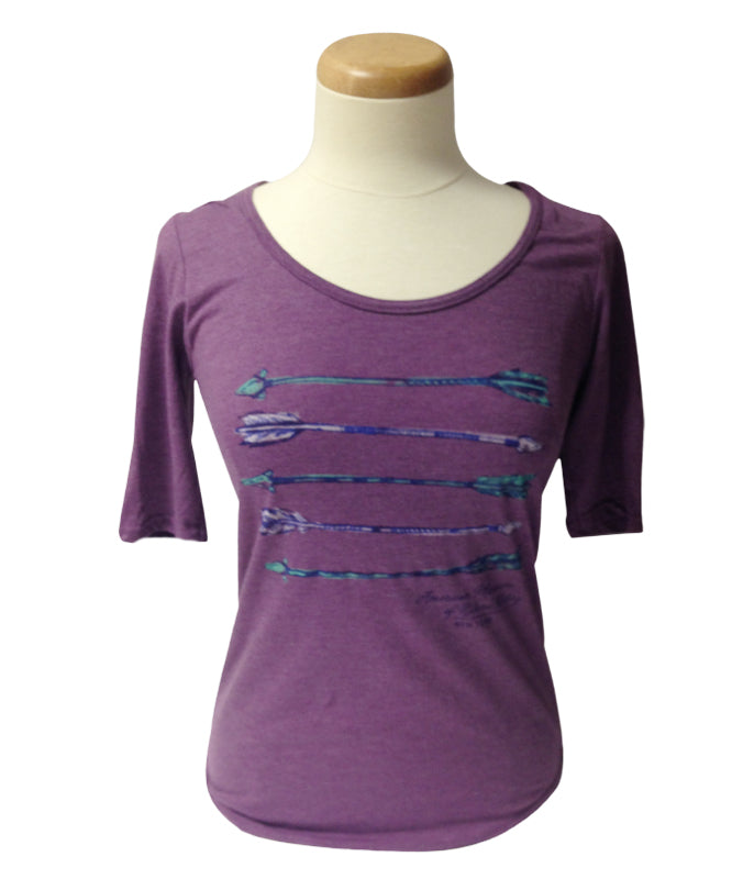 Ladies Arrow Tri-Blend Scoop Neck Tee