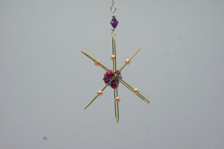 Handcrafted Metal Atom Ornament