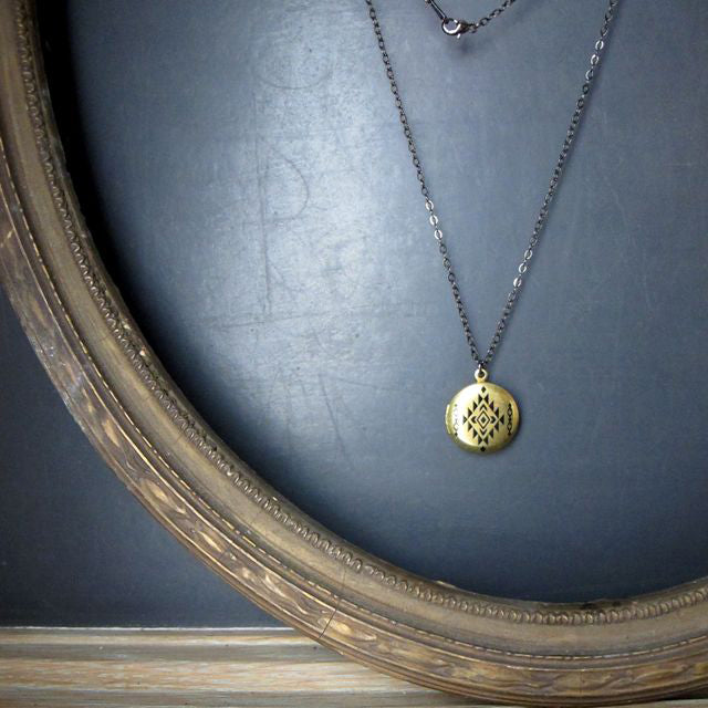 Geo Triangle Locket