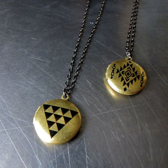 Geo Triangle Locket
