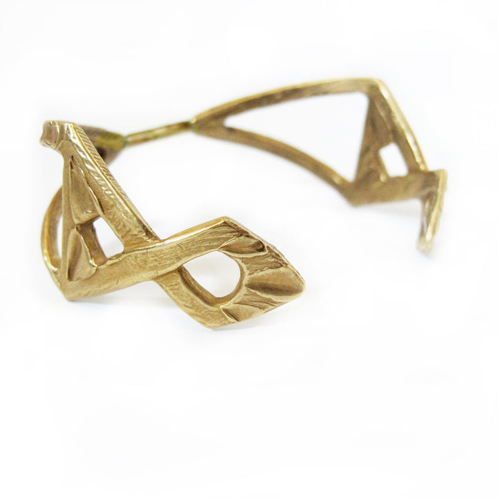 Geometric Open Bangle