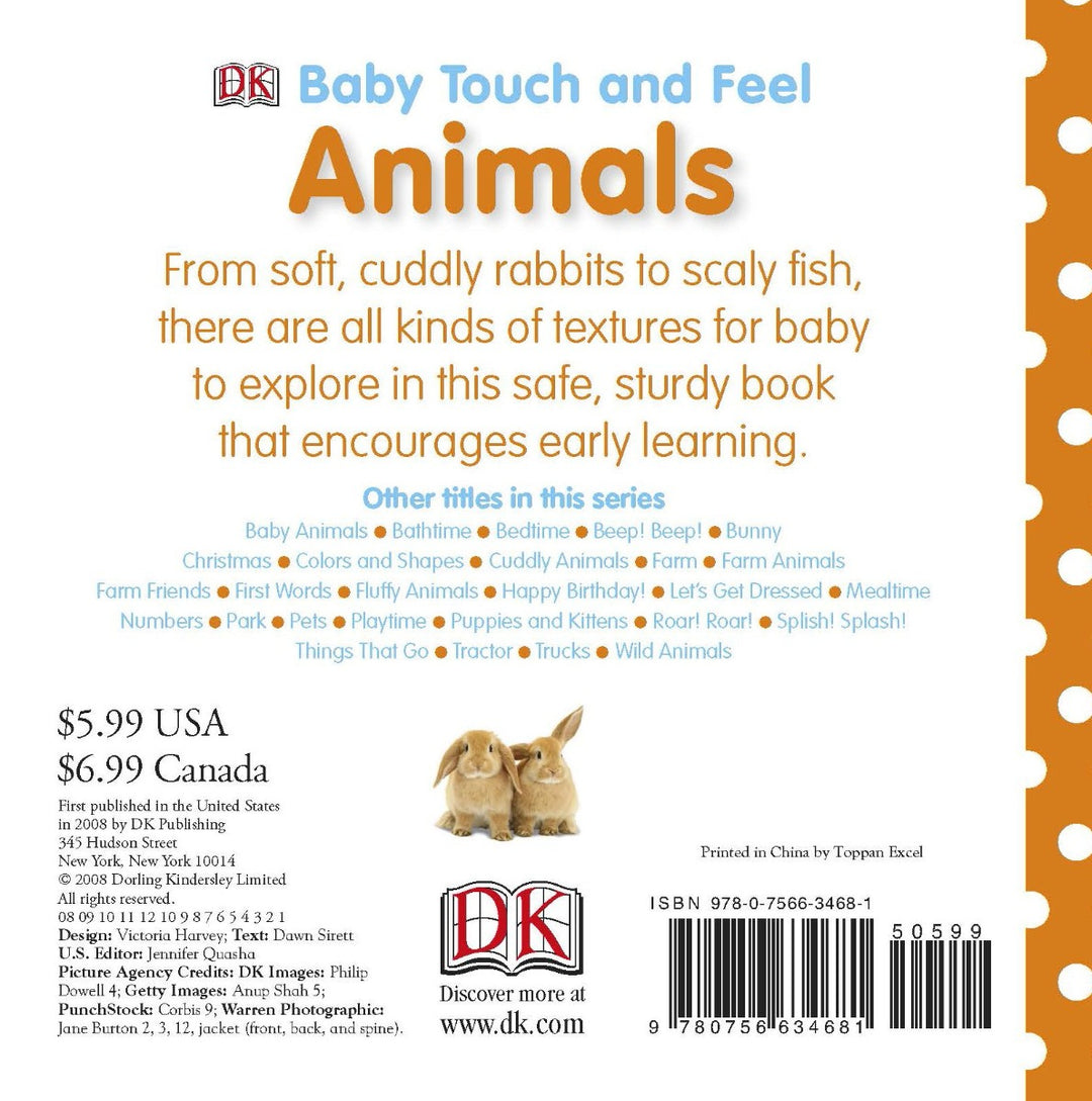 Baby Touch and Feel Animals Book