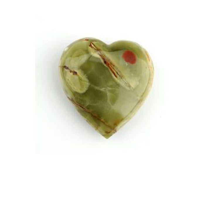 Banded Onyx Heart Paperweight