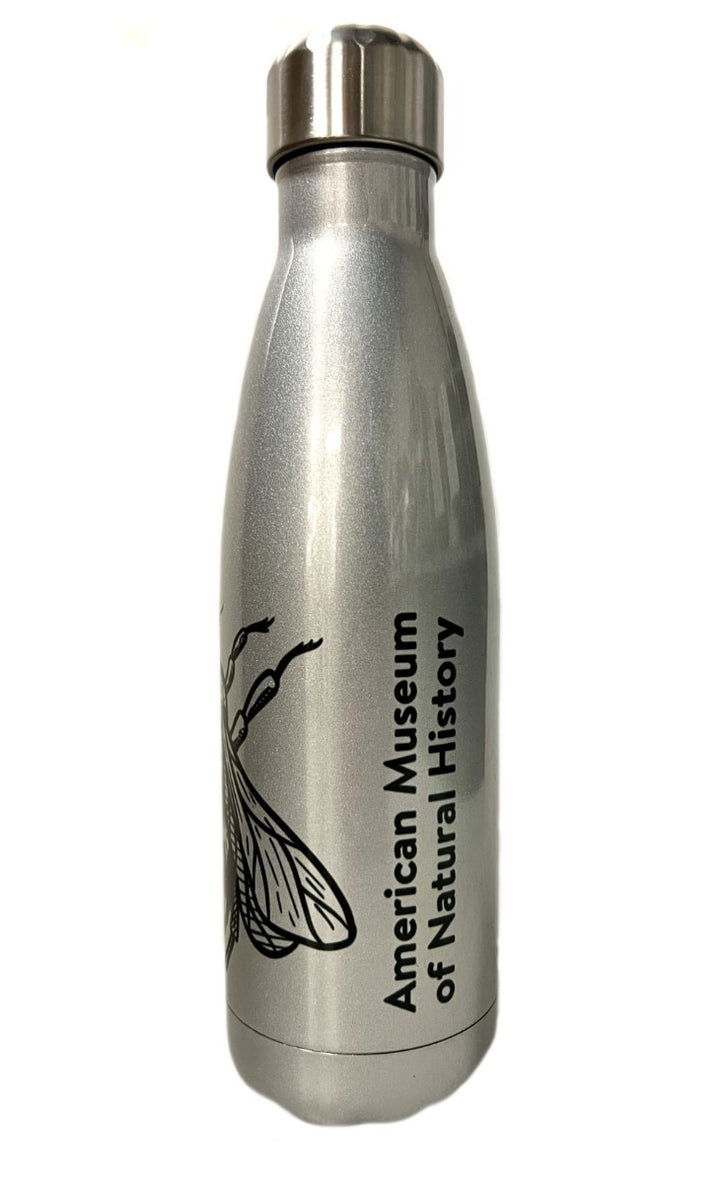 AMNH Insulated Bee Travel Bottle logo
