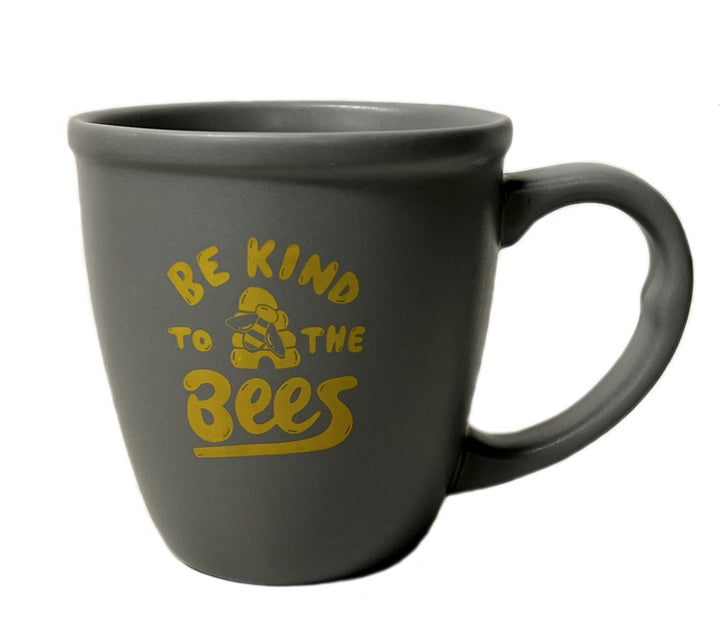 Gray Ceramic Be Kind To The Bees Mug