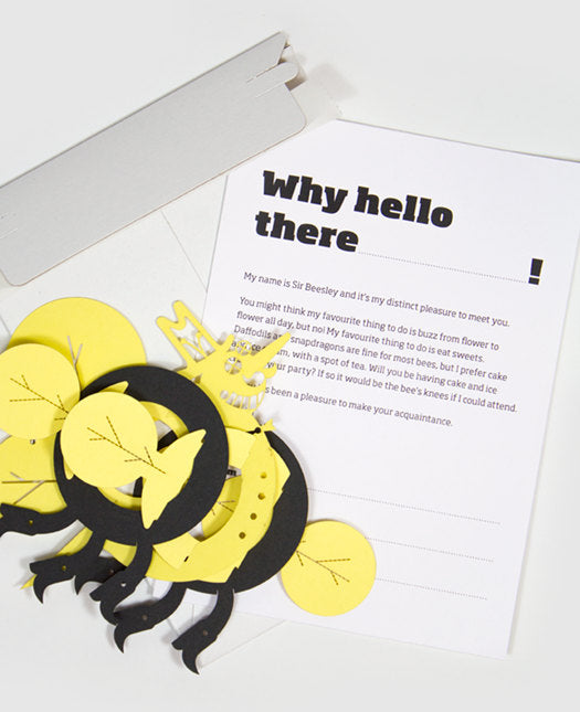 Sir Beesley the 3-D Birthday Card