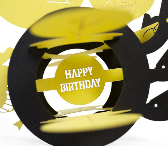 Sir Beesley the 3-D Birthday Card