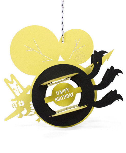 Sir Beesley the 3-D Birthday Card