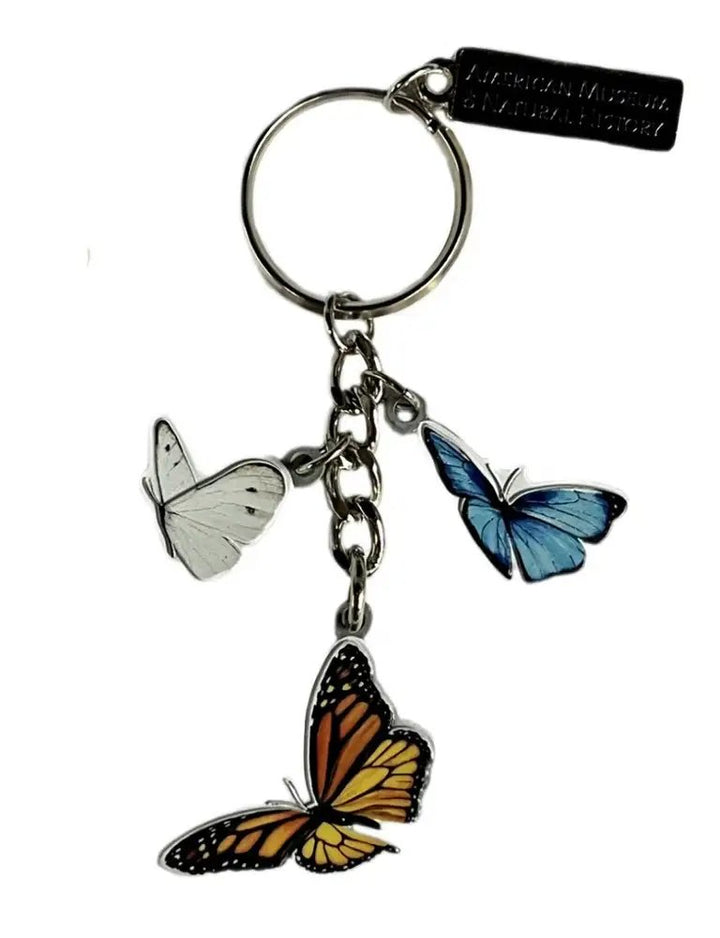 AMNH Enameled Butterfly Charms Keychain