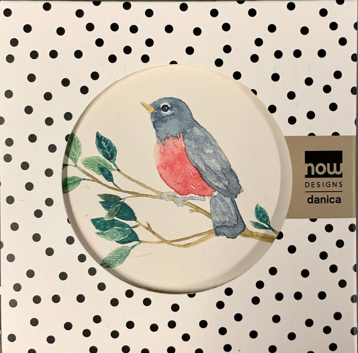 Ceramic Songbird Coasters Set of 4
