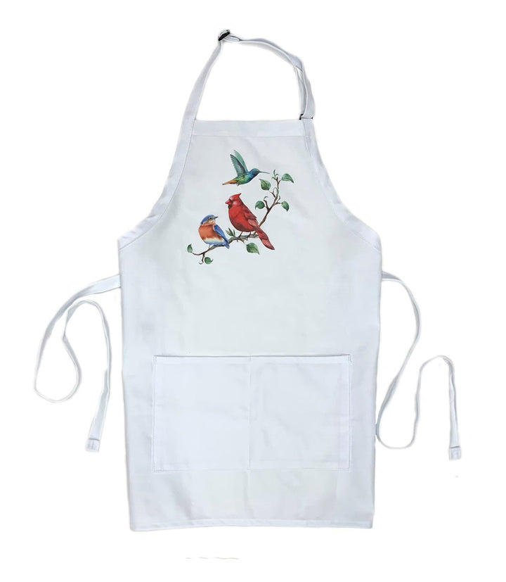 Holiday Birds Butcher Style Apron