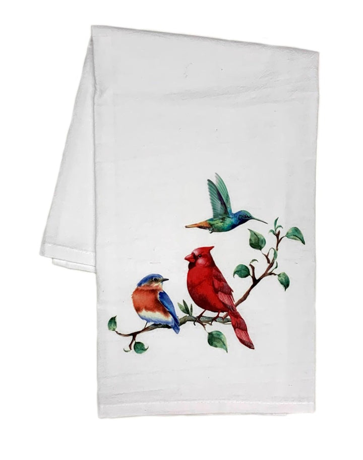 Holiday Birds Cotton Tea Towel