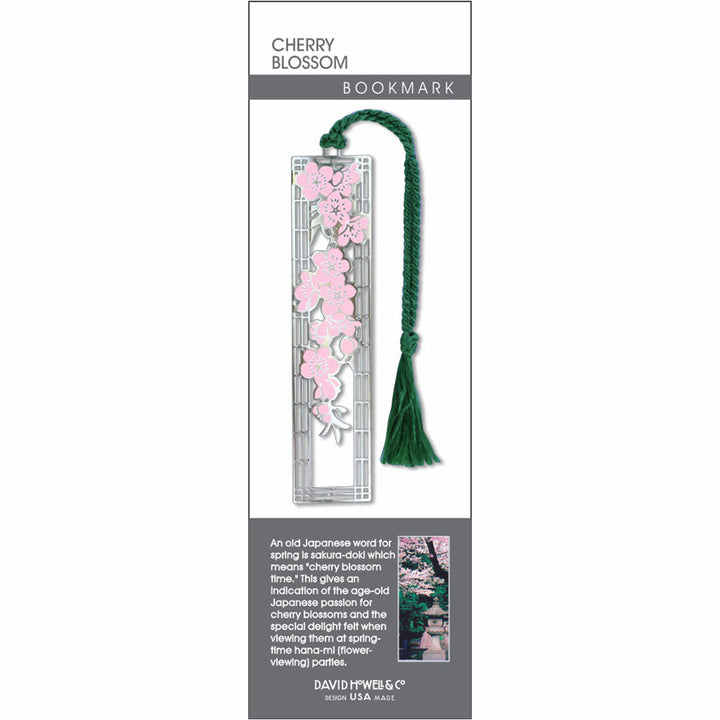 Cherry Blossom Metal Bookmark