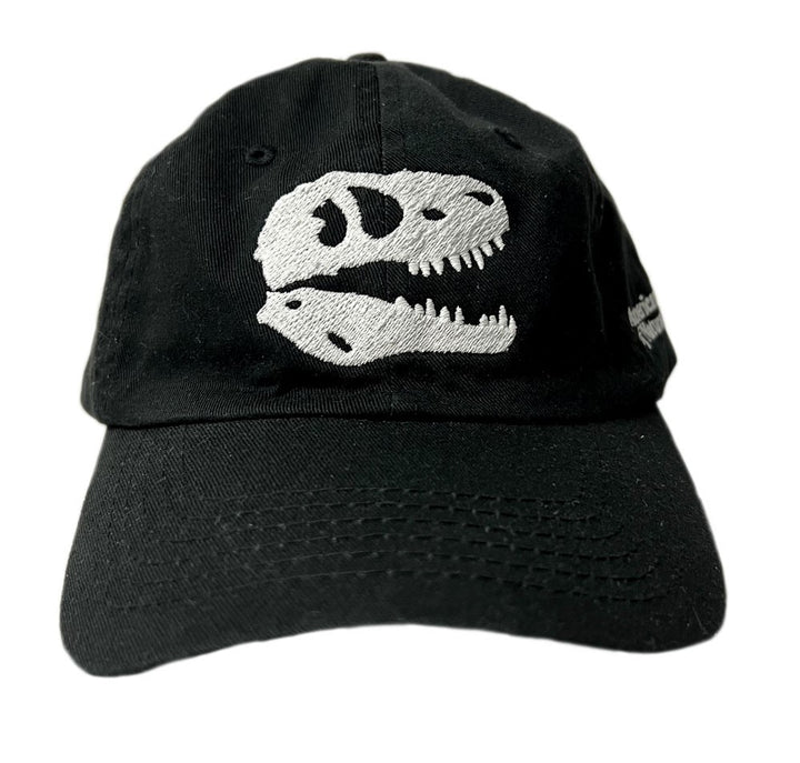 Youth Black Cap with White Glow-In-The-Dark Skull