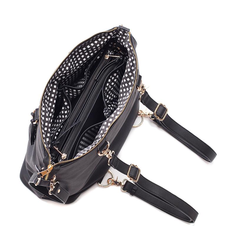 Black Boss Bag Backpack Diaper Bag