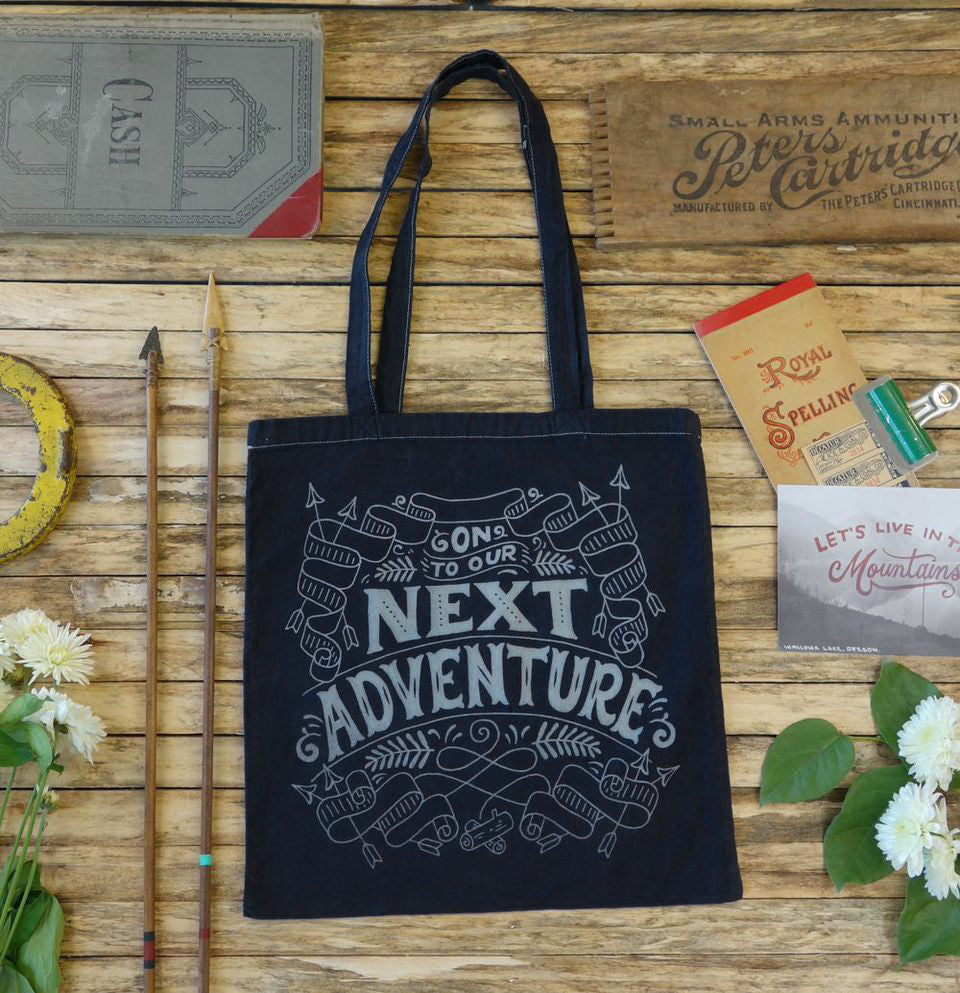 On To Our Next Adventure Tote