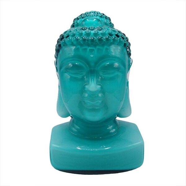 Large Guanyin Jade Glass Buddha Head