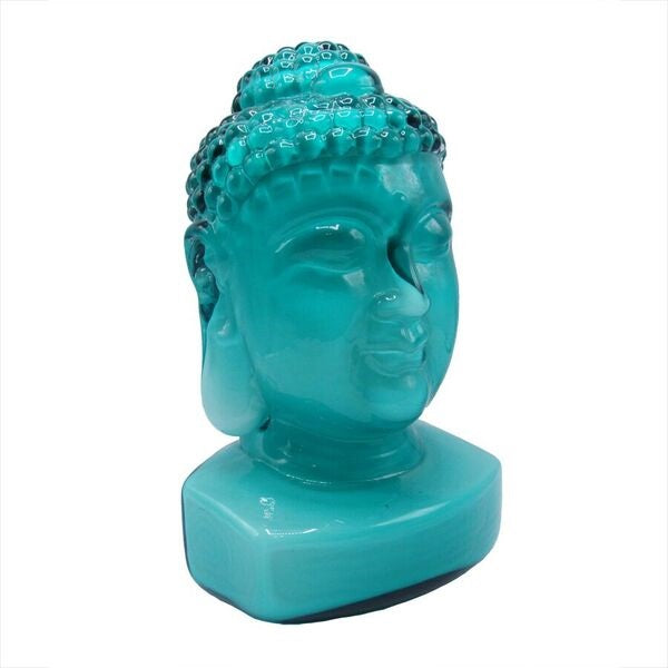 Large Guanyin Jade Glass Buddha Head