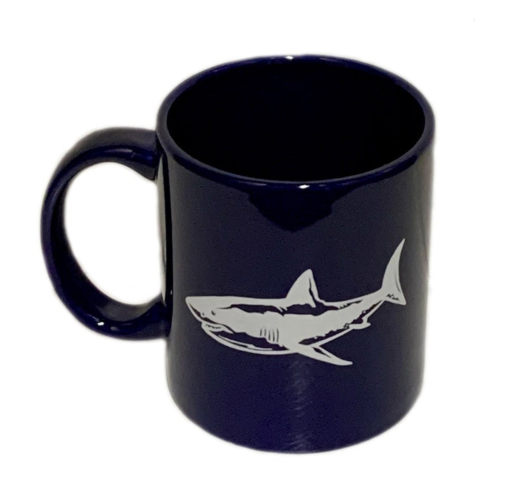 AMNH Navy Ceramic Shark Mug