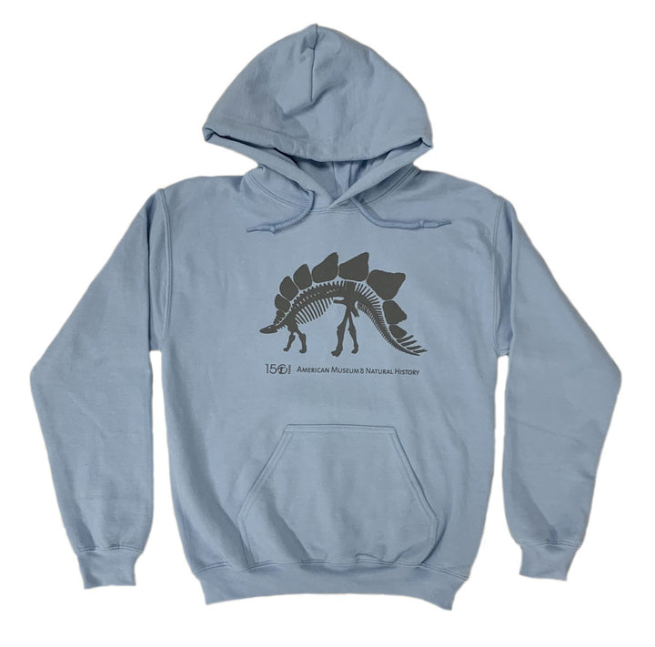 Unisex Blue Fleece Stegosaurus Hoodie