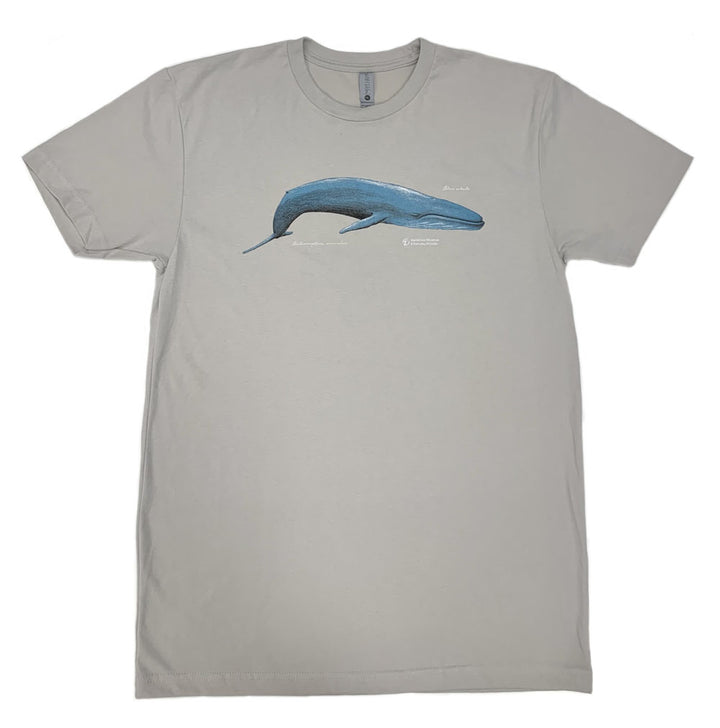 Adult AMNH Vintage Blue Whale T-Shirt
