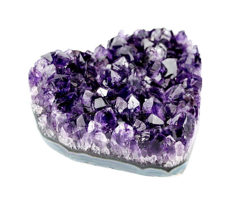 Brazilian Amethyst Heart