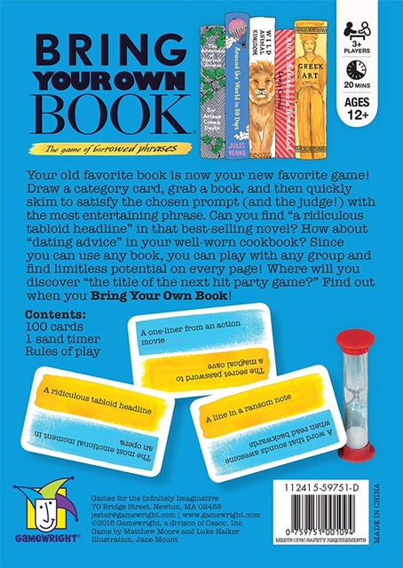Bring Your Own Book Game