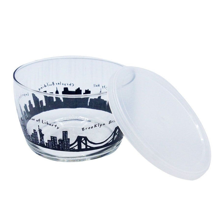 NYC Skyline Glass Storage Bowl