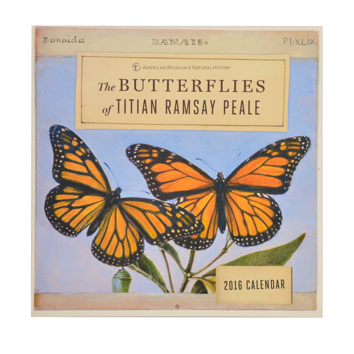 Butterflies of Titian Ramsay Peale 2016 Wall Calendar