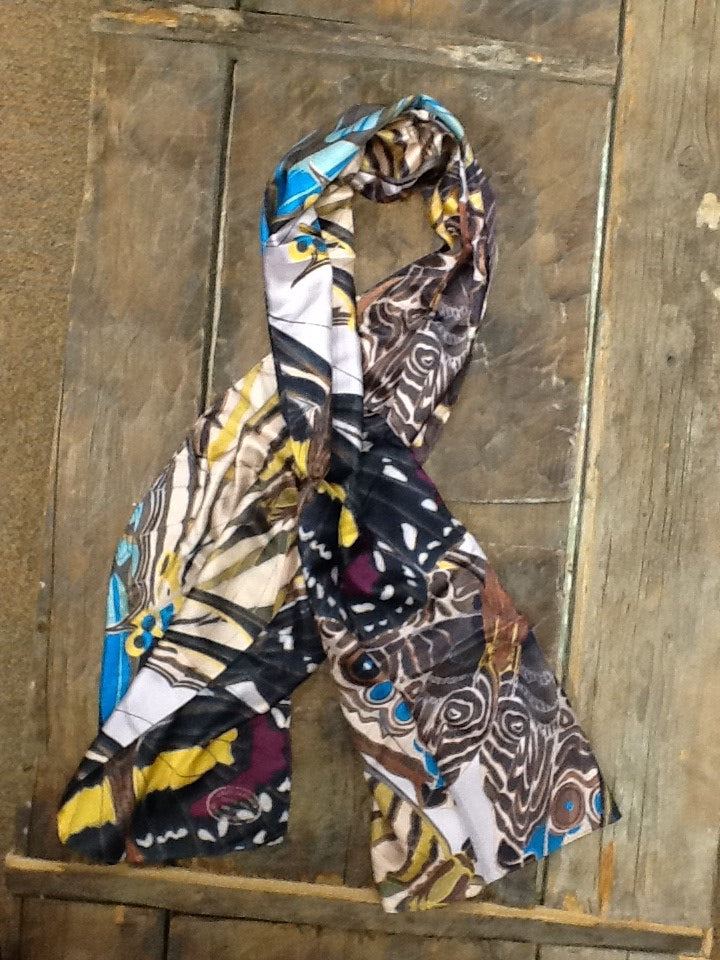 American Museum of Natural History Butterfly Silk Scarf