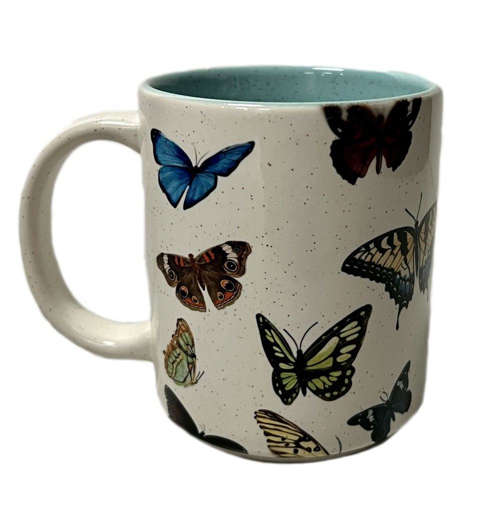 Two Tone Ceramic Gilder Center Butterfly Mug reverse