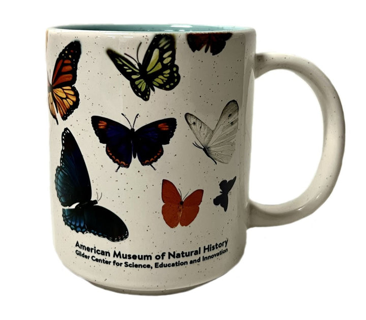 Two Tone Ceramic Gilder Center Butterfly Mug