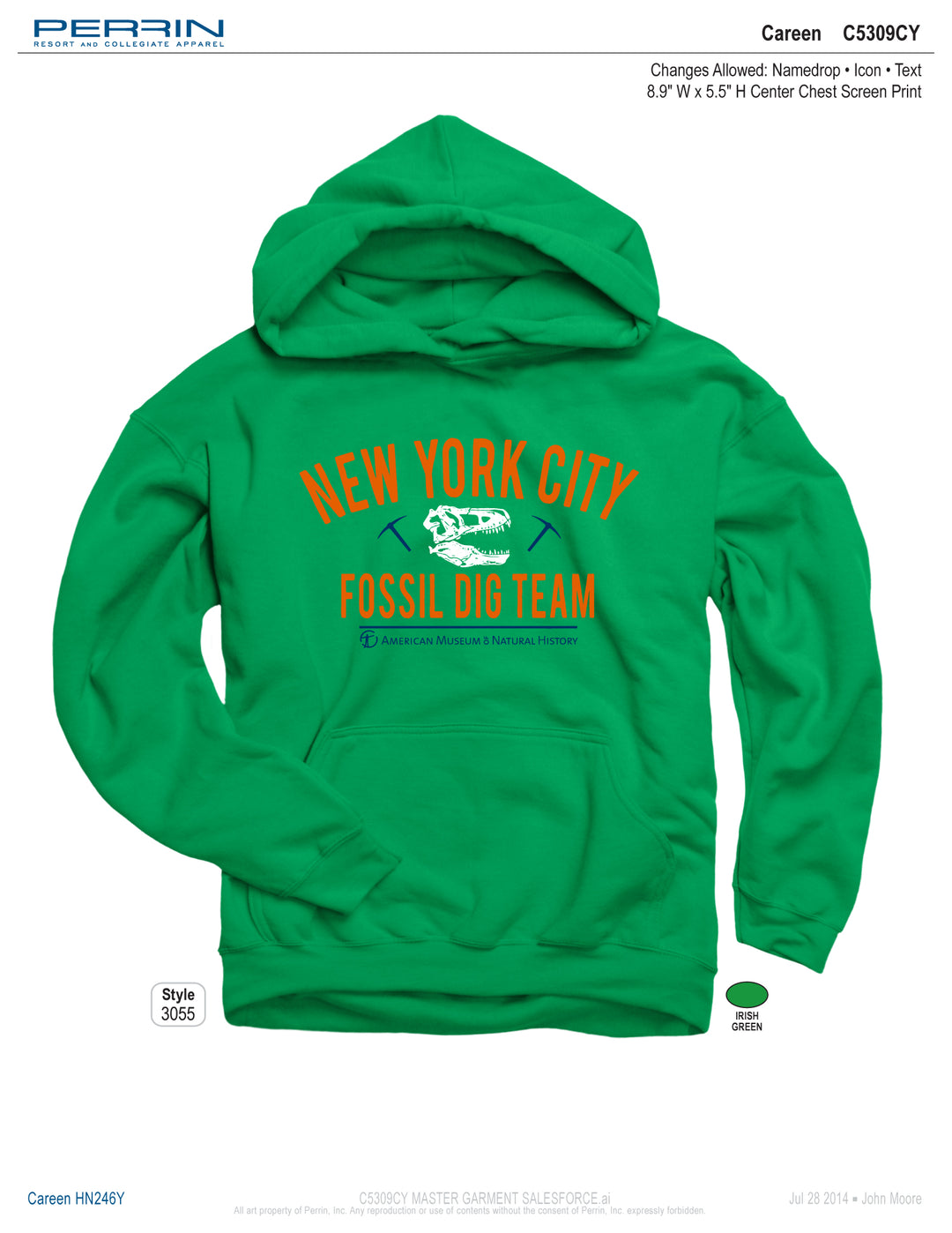 Youth Fossil Dig Team Hoodie