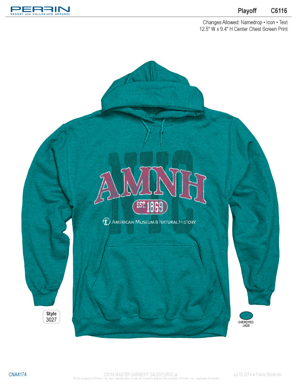 Adult AMNH NYC Double Lined Hoodie