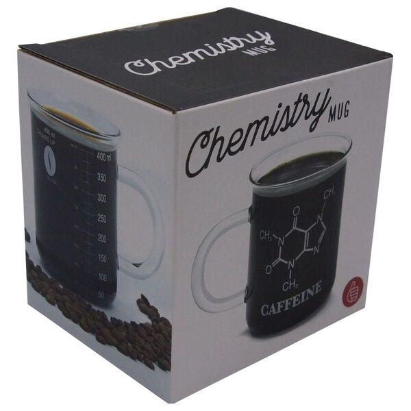 Caffeine Glass Chemistry Mug