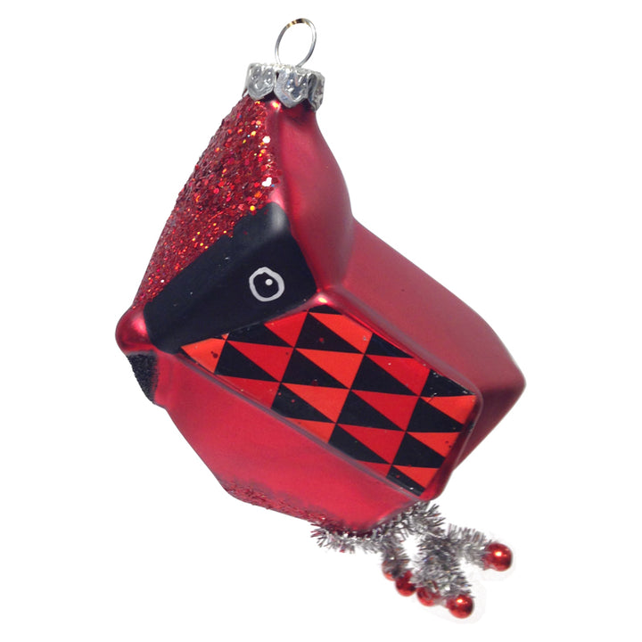 Cardinal Glass Ornament