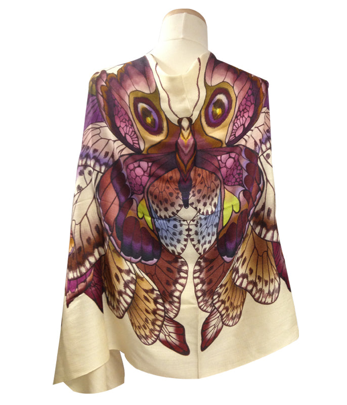 Cashmere Butterfly All in One Scarf & Shawl