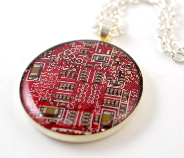 Recycled Circuit Board Necklace